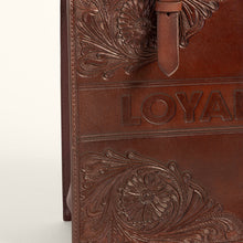 Load image into Gallery viewer, Loyal West Mivva Handtooled Medium Bag - Brunette Leather