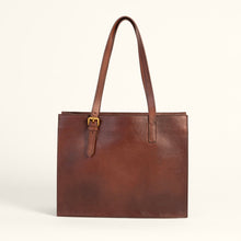 Load image into Gallery viewer, Loyal West Mivva Handtooled Medium Bag - Brunette Leather