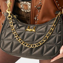 Load image into Gallery viewer, Loyal West JOE QUILTED NAPPA LEATHER BAG-BLACK