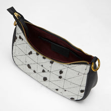 Load image into Gallery viewer, Loyal West JOE QUILTED NAPPA LEATHER BAG - BLACK &amp; WHITE COWHIDE