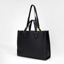 Load image into Gallery viewer, Loyal West STANDARD MEDIUM TOTE BAG IN CALFSKIN - BLACK