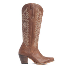 Load image into Gallery viewer, Syllvia Prairie Leather Boots in Bourbon Brown