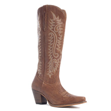 Load image into Gallery viewer, Syllvia Prairie Leather Boots in Bourbon Brown
