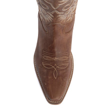 Load image into Gallery viewer, Syllvia Prairie Leather Boots in Bourbon Brown