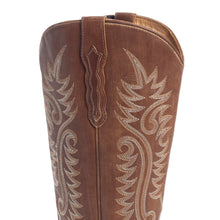 Load image into Gallery viewer, Syllvia Prairie Leather Boots in Bourbon Brown