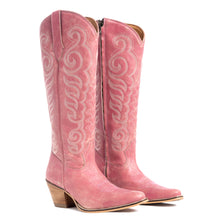 Load image into Gallery viewer, Nalejandra Leather Boots in Pink