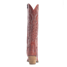 Load image into Gallery viewer, Myra Nalejandra Leather Boots for Women – Western Swirl Stitching, Low Block Heel for Country Style and Everyday Comfort