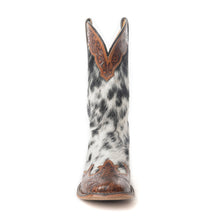 Load image into Gallery viewer, Mesa Cloud Handtooled Leather Boots in Black &amp; White