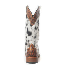 Load image into Gallery viewer, Mesa Cloud Handtooled Leather Boots in Black &amp; White