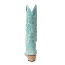 Load image into Gallery viewer, Midnight Trail Embroidered Leather Boots in Shadow Green