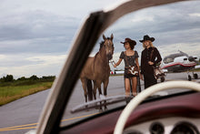 Load image into Gallery viewer, Dakota Dusk Handtooled Bag in Saddle Dust &amp; Moonlight