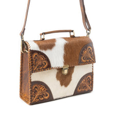 Load image into Gallery viewer, Dakota Dusk Handtooled Bag in Saddle Dust &amp; Moonlight