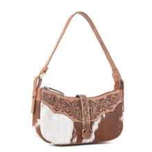 Load image into Gallery viewer, Myra Yellowstone Timberline Handtooled Bag in Walnut Brown