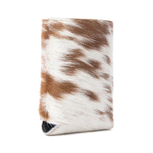 Load image into Gallery viewer, Myra Birch Valley Hairon Leather Beer Can Holder in Toffee Cream