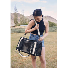 Load image into Gallery viewer, Smoke Hairon Leather Dog Bag