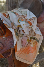 Load image into Gallery viewer, September Ride Cowgirl Silk Scarf Wild Rag