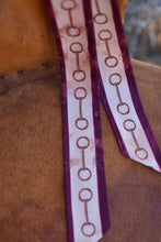 Load image into Gallery viewer, Show Day Dee Ring Snaffle Bit Silk Western Twilly Scarf