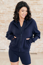 Load image into Gallery viewer, Sun or Shade Zip Up Jacket in Navy