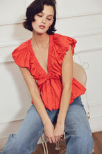 Load image into Gallery viewer, SCARLET COUNTRY GIRL WOVEN TOP
