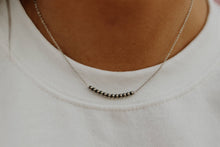 Load image into Gallery viewer, Authentic Silver Pearl Bar Necklace