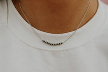 Load image into Gallery viewer, Authentic Silver Pearl Bar Necklace