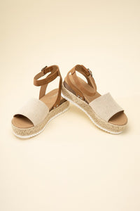 TOPIC-S ESPADRILLE ANKLE STRAP SANDALS