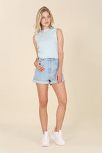 Load image into Gallery viewer, Lilou roll up denim shorts