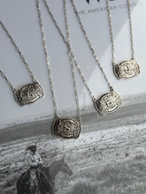 Load image into Gallery viewer, Belt Buckle Initial Necklace