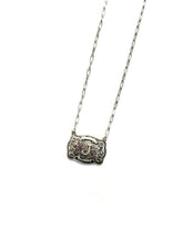 Load image into Gallery viewer, Belt Buckle Initial Necklace