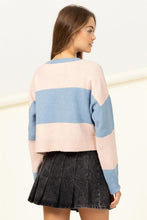 Load image into Gallery viewer, CLUB LONG SLEEVE COLOR-BLOCK SWEATER
