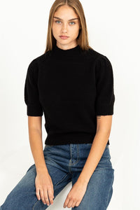 Lovey Embrace Puff Sleeve Sweater Top