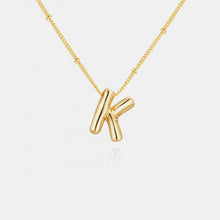 Load image into Gallery viewer, Gold-Plated Letter Pendant Necklace