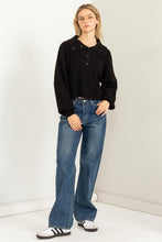 Load image into Gallery viewer, Instant Winner Wide Collar Button Front Sweater