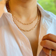 Load image into Gallery viewer, Double The Gold Chain Link Necklace