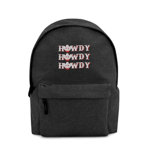 Howdy Embroidered Backpack