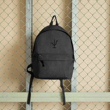 Load image into Gallery viewer, Black Branded Embroidered Backpack