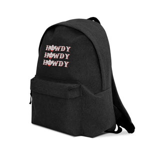 Howdy Embroidered Backpack