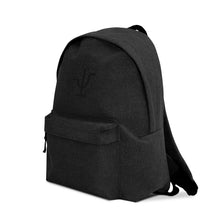 Load image into Gallery viewer, Black Branded Embroidered Backpack