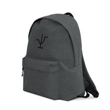 Load image into Gallery viewer, Black Branded Embroidered Backpack