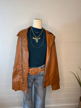 Load image into Gallery viewer, Faux Leather Moto Jacket - medium and large remain