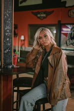 Load image into Gallery viewer, Faux Leather Moto Jacket - medium and large remain