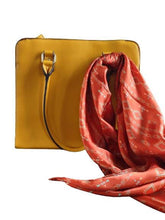 Load image into Gallery viewer, Wild Rag 100% SILK Rusty Orange Aztec Cowboy Western Neck Scarf Bandanna by Double B Wild Rags