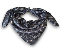 Load image into Gallery viewer, Wild Rag 100% SILK Black Cactus and Sun Western Neck Scarf Bandanna by Double B Wild Rags