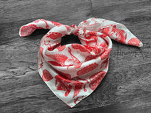 Load image into Gallery viewer, 100% Silk Wild Rag “Cowboys Best Friend” by Double B Wild Rags Cowdog sketch’s on beige Corgi Frenchie Golden Retriever Jack Russel