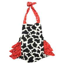 Load image into Gallery viewer, Cow paisley tie romper