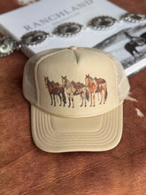 Load image into Gallery viewer, Saddled Horses Trucker Hat