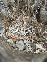 Load image into Gallery viewer, Snaffle Bit Silver Chain Necklace