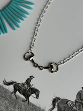 Load image into Gallery viewer, Snaffle Bit Silver Chain Necklace