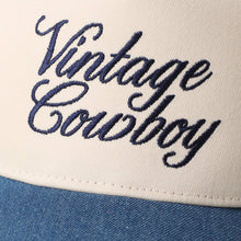 Load image into Gallery viewer, VINTAGE COWBOY Embroidered Star Brim Trucker Hat