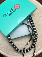 Load image into Gallery viewer, Western Faux Sterling Pearl Necklace Set - 18, 22 and 26 inch set